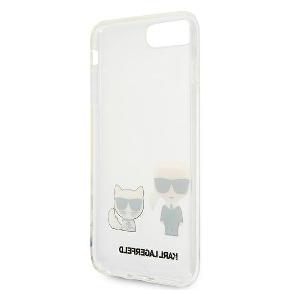 Etui KARL LAGERFELD Apple iPhone 7 Plus 8 Plus Karl & Choupette KLHCI8LCKTR Bezbarwny Hardcase