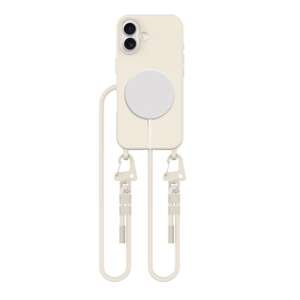 ETUI TECH-PROTECT MAGNECKLACE MAGSAFE IPHONE 16 LATTE