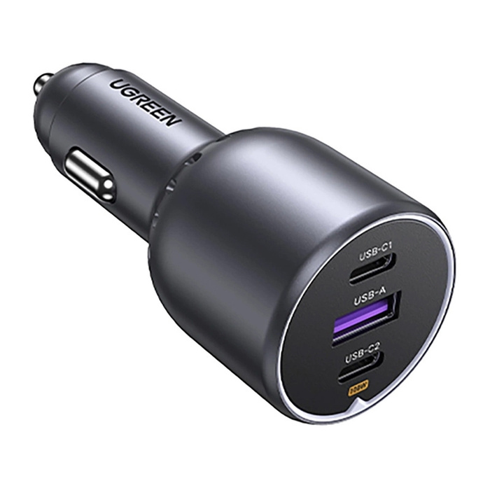 Ładowarka samochodowa UGREEN EC705 USB + 2x USB-C 130W + kabel 1m 5A