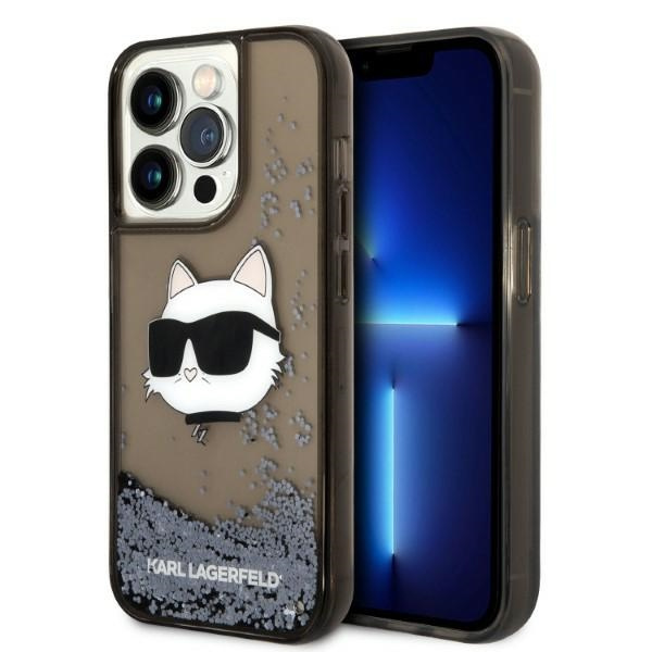 Etui Karl Lagerfeld iPhone 14 Pro Max 6,7" czarny/black hardcase Glitter Choupette Head