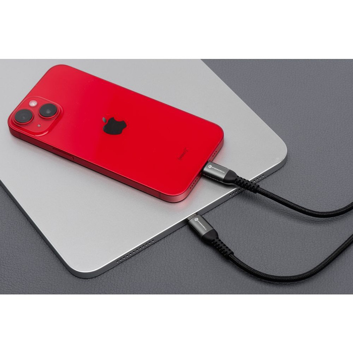 Kabel USB C do USB C Forcell F-Energy QC4.0 PD 5A 100W Cafule 2 m C260 czarny