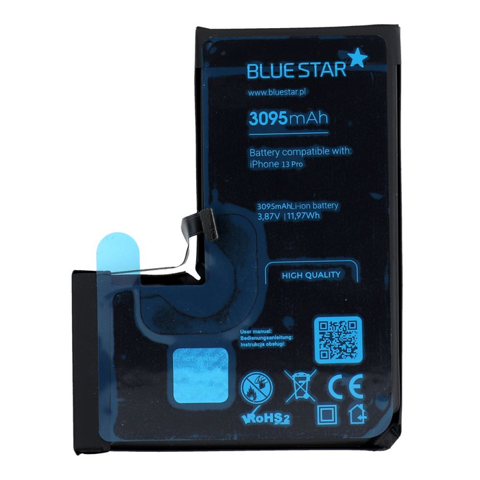 Bateria do iPhone 13 PRO 3095 mAh Blue Star HQ