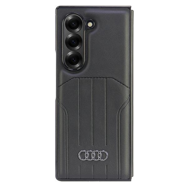 Audi Synthetic Leather MagSafe Z Fold 6 F956 czarny/black hardcase AU-TPUPCMFold6-Q5/D1-BK