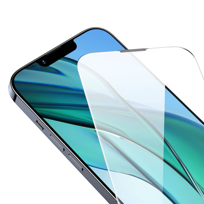 Baseus szkło hartowane do iPhone 14 / 13 Pro / 13 na cały ekran z osłoną na głośnik 0.4mm + zestaw montażowy