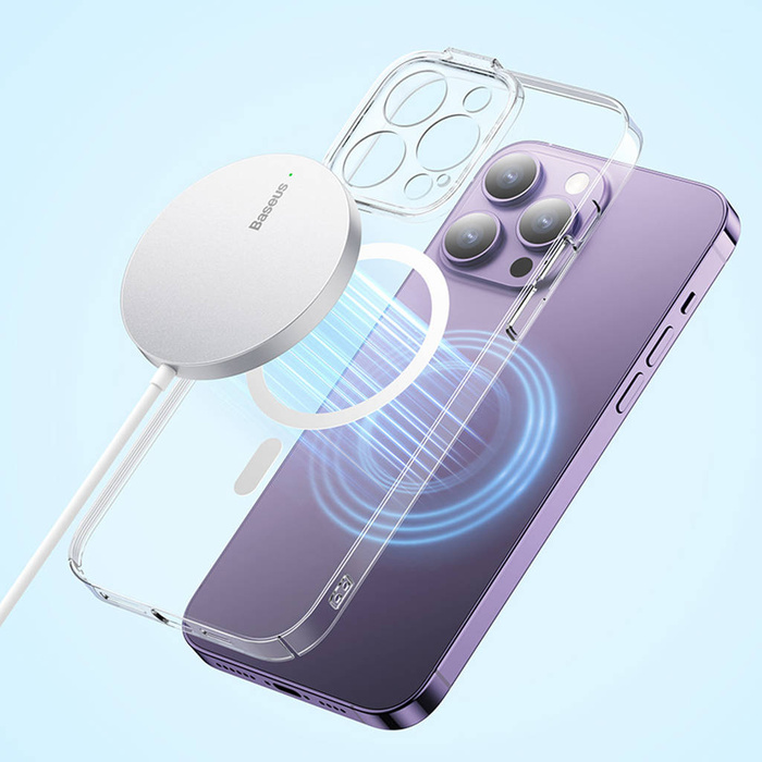 Baseus Simple Mini3 ładowarka indukcyjna 15W srebrny