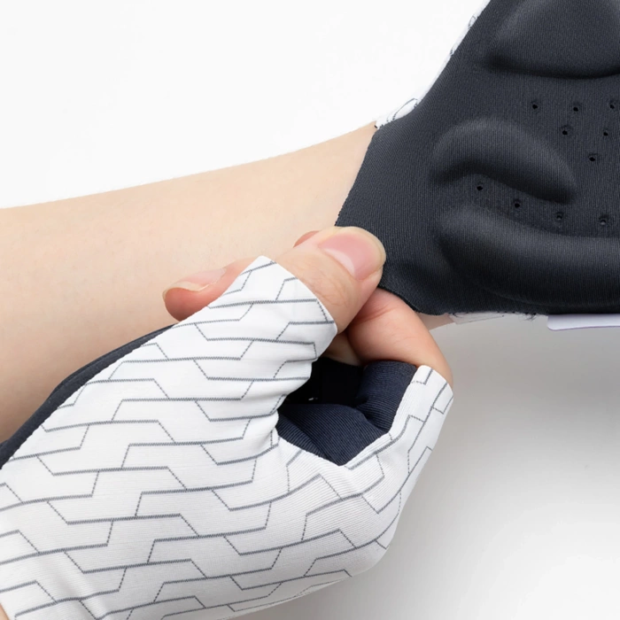 Rękawiczki kolarskie Rockbros MTB rozmiar: S - biało-czarne