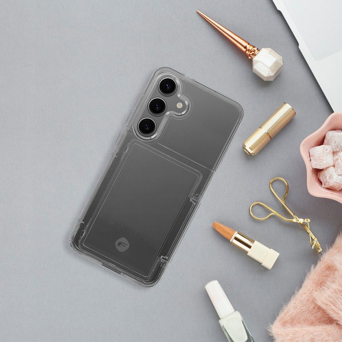 FORCELL F-PROTECT Crystal Pocket futerał do SAMSUNG S24 transparentny