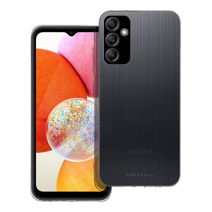 ROAR futerał PURE SIMPLE FIT do SAMSUNG A14 Transparentny