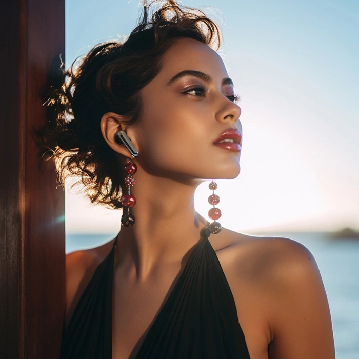 Słuchawki bezprzewodowe Dudao U21 TWS ANC ENC Bluetooth - czarne