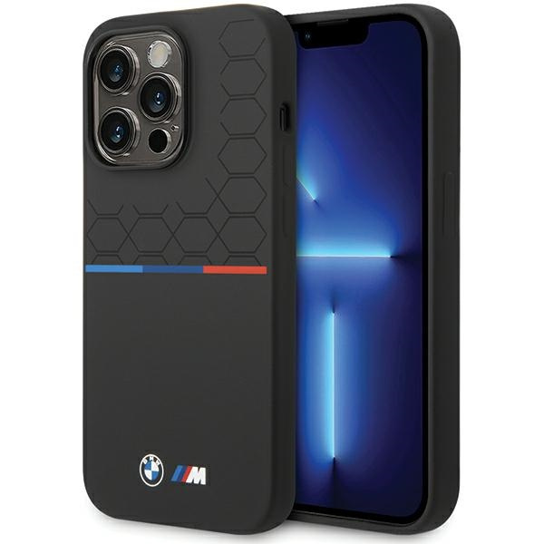 Etui Bmw Bmhcp15l22smpk Iphone 15 Pro 6.1" Czarny/black Silicone Pattern Case