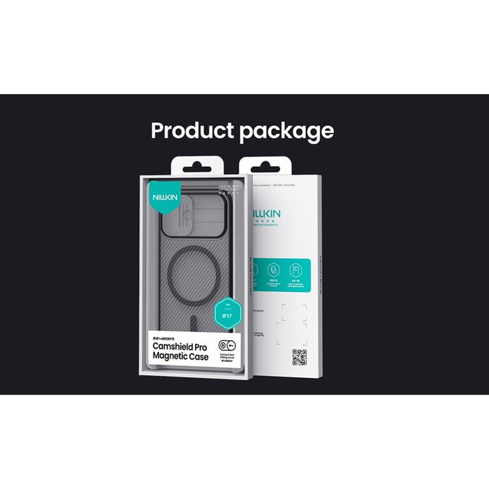 NILLKIN CAMSHIELD PRO MAGNETIC IPHONE 17 TRANSPARENT BLACK / PRZEŹROCZYSTY CZARNY