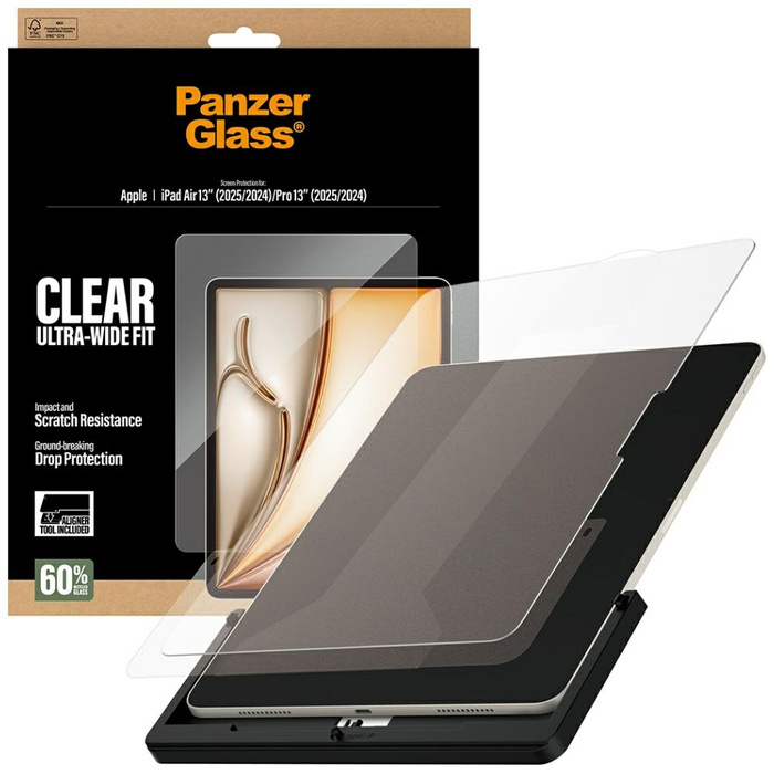 Szkło hartowane PanzerGlass Ultra-Wide   Fit do iPad Air 13" (2025/2024) / Pro 13" (2025/2024)