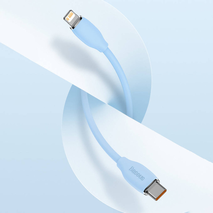 Baseus kabel, przewód USB Typ C – Lightning 20W długość 1,2 m Jelly Liquid Silica Gel – czarny
