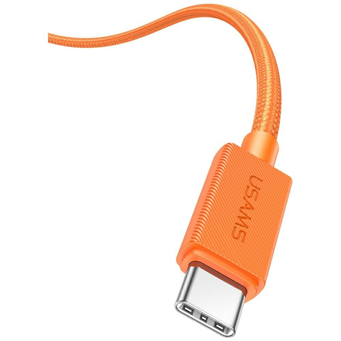 Kabel USAMS SJ773 PD 60W USB-C/USB-C     1.2m pomarańczowy