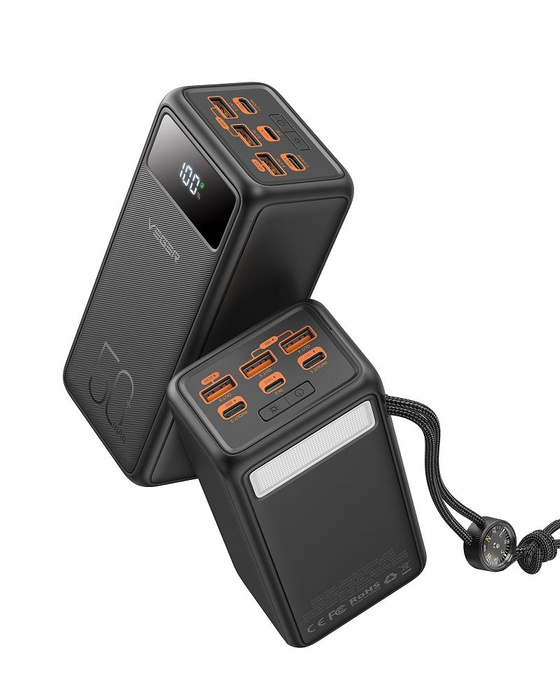 Powerbank Veger Tank Lite (W5001) PD QC3.0 5A 22,5W 50000 mAh czarny