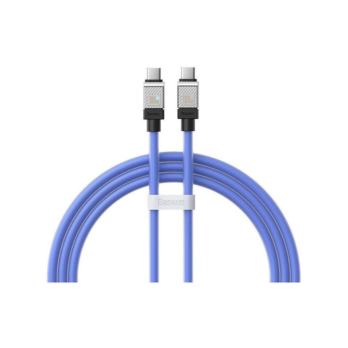 BASEUS kabel Typ C do Typ C CoolPlay Power Delivery 100W 1m niebieski CAKW000203