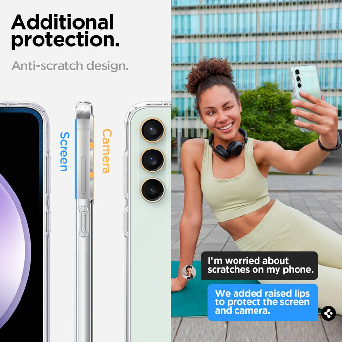 Etui Spigen Liquid Crystal Galaxy S23 FE Crystal Clear Case