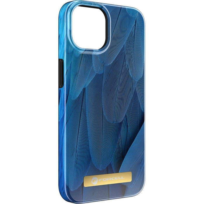 Etui na iPhone 15 PLUS Forcell F-Protect Mirage zgodny z MagSafe blue bird