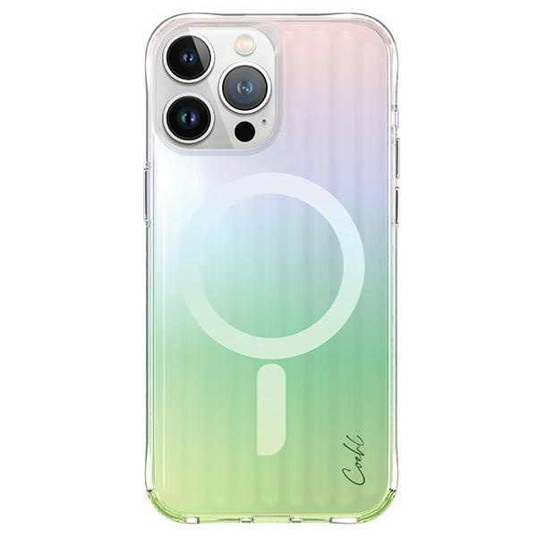 Etui UNIQ etui Coehl Linear iPhone 15 Pro Max 6.7" Magnetic Charging opal/iridescent Case