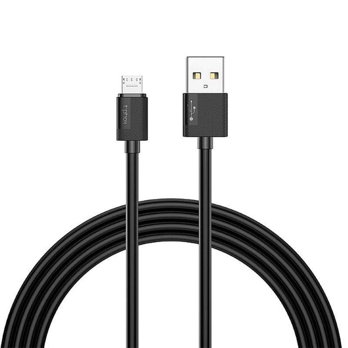 KABEL T-PHOX NETS MICRO USB BLACK 2.4A ; PVC ; 2M