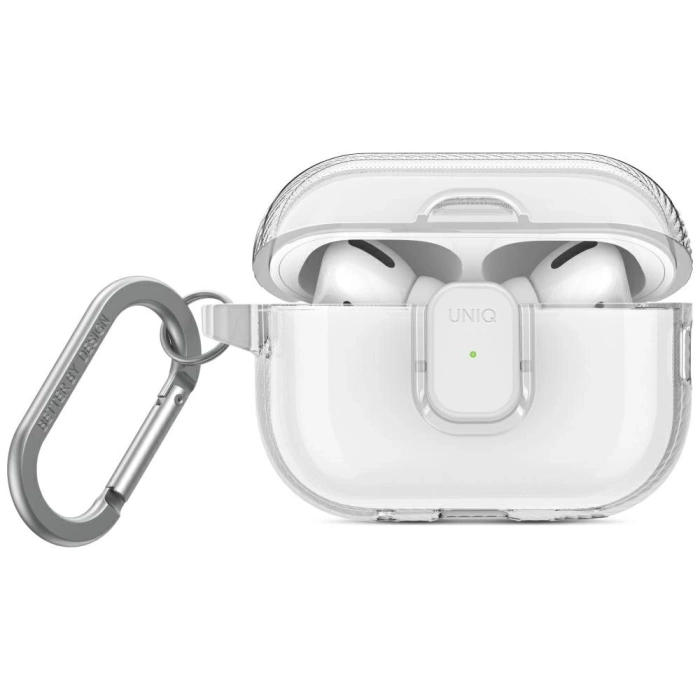 Etui UNIQ AirPods Pro 2 Glase Pro Lock Case Przezroczysty