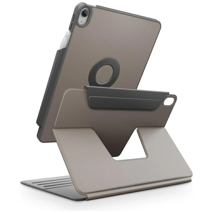 Etui UNIQ Rovus Snapmount Magnetic 360   Rotating Detachable do iPad 11" A16 (2025) / iPad 10.9" 10 gen. (2022) szary