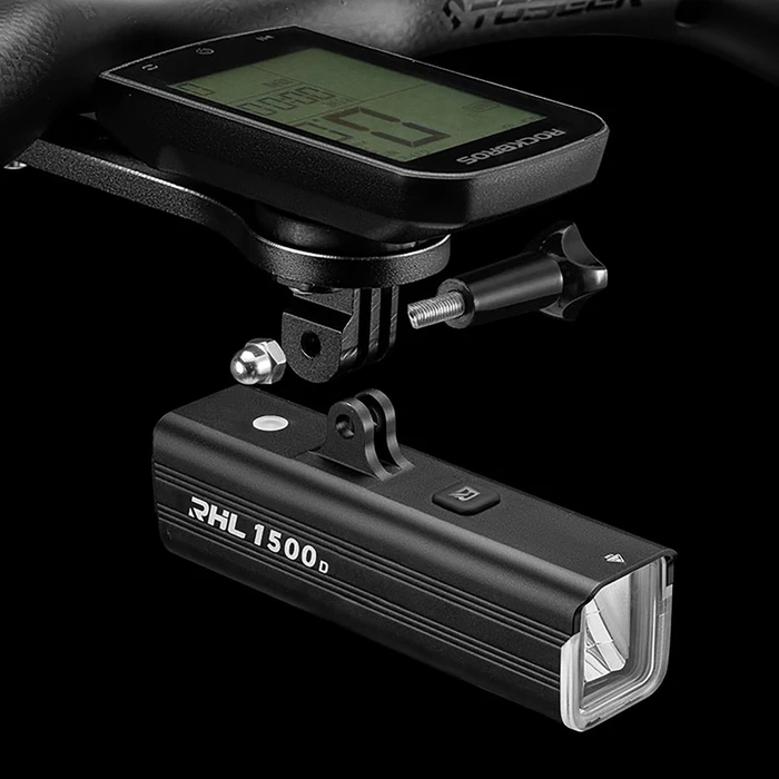 Lampka rowerowa Rockbros RHL1550 przednia 5000mAh 1500lm IPX6 - czarna