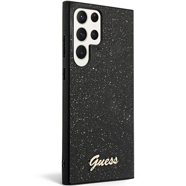 Etui Guess GUHCS24LHGGSHK Samsung Galaxy S24 Ultra S928 czarny/black hardcase Glitter Script Case