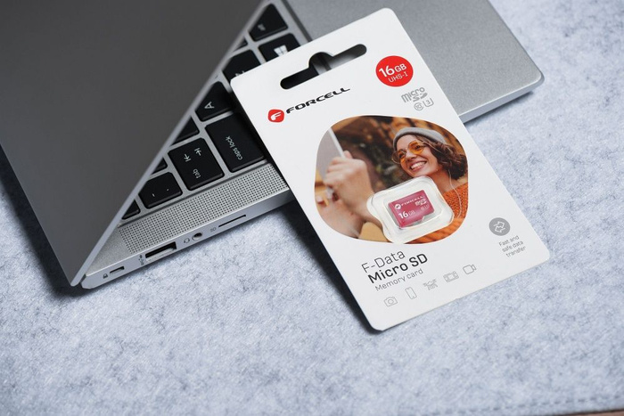 Karta microSD 16GB U3 class 10 Forcell F-Data czerwona