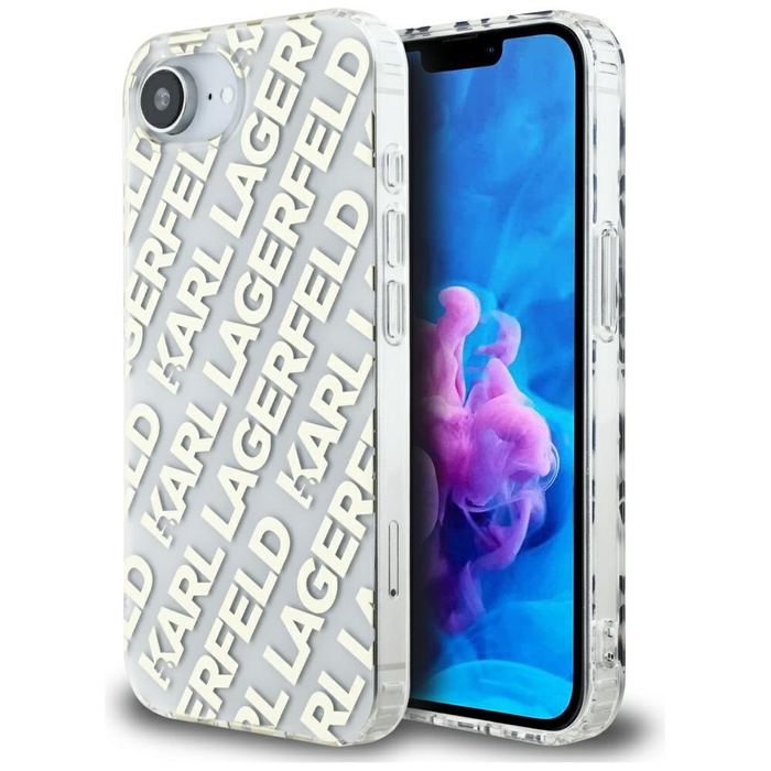 Etui Karl Lagerfeld IML Repeat Logo do   iPhone 16e złoty