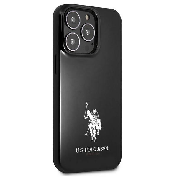 Etui US POLO Apple iPhone 13 13 Pro Horses Logo Czarny Hardcase