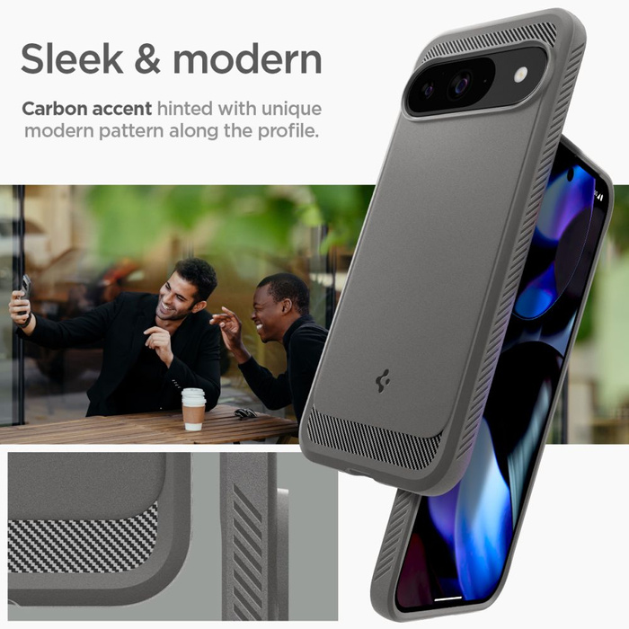 Etui SPIGEN RUGGED ARMOR GOOGLE PIXEL 9 / 9 PRO MARBLE GREY