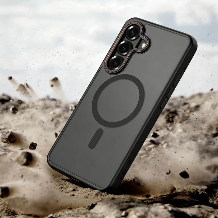 TECH-PROTECT MAGCAM MAGSAFE GALAXY S26 MATTE BLACK/RED