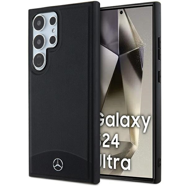 Etui Mercedes MEHMS24L23RBARK Samsung Galaxy S24 Ultra S928 czarny/black hardcase Leather Textured & Plain MagSafe Case