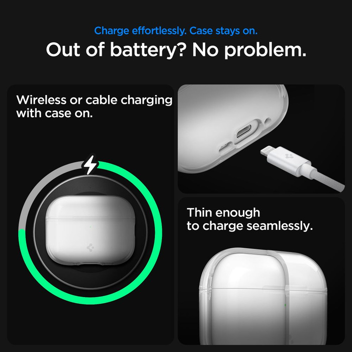 ETUI SPIGEN APPLE AIRPODS PRO 3 LIQUID CRYSTAL CRYSTAL CLEAR