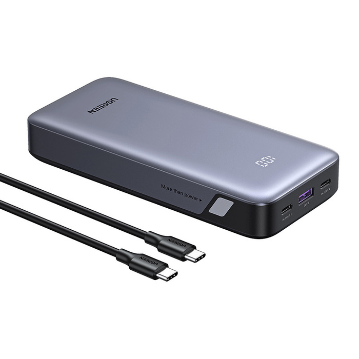 Powerbank 20000mAh Ugreen PB532 USB 2x USB-C 30W Szary