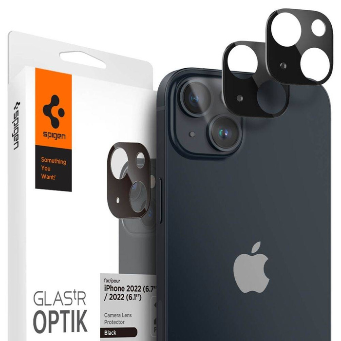 Osłona Aparatu Spigen Optik.tr Camera Protector 2-pack iPhone 14 / 14 Plus Black