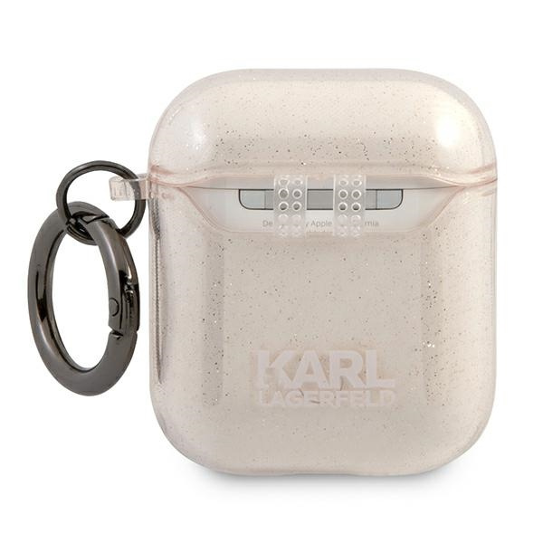 Etui KARL LAGERFELD Apple AirPods Glitter Choupette Złoty Case