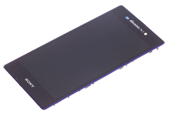 Wyświetlacz SONY Xperia Z1 Grade A Z Logo Fioletowy LCD Oryginalny Dotyk