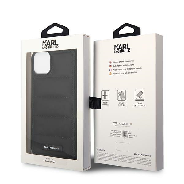 Etui Karl Lagerfeld KLHCP14MPSQAK iPhone 14 Plus 6,7" hardcase czarny/black Puffy Elongated Logo