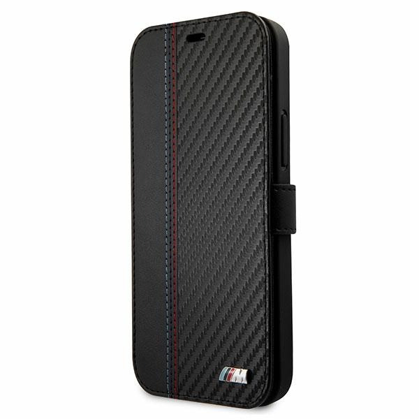 Etui BMW Apple iPhone 12 Mini M Collection PU Carbon Stripe Czarny Case