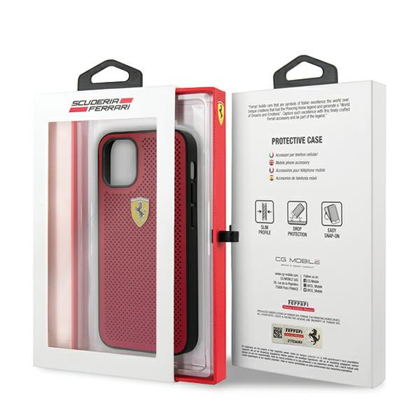 Etui FERRARI Apple iPhone 12 Mini 5,4 On Track Perforated FESPEHCP12SRE Czerwony Hardcase