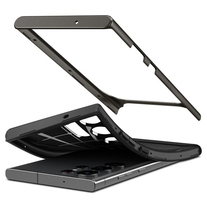 Etui Spigen Neo Hybrid Galaxy S23 Ultra Gunmetal Case