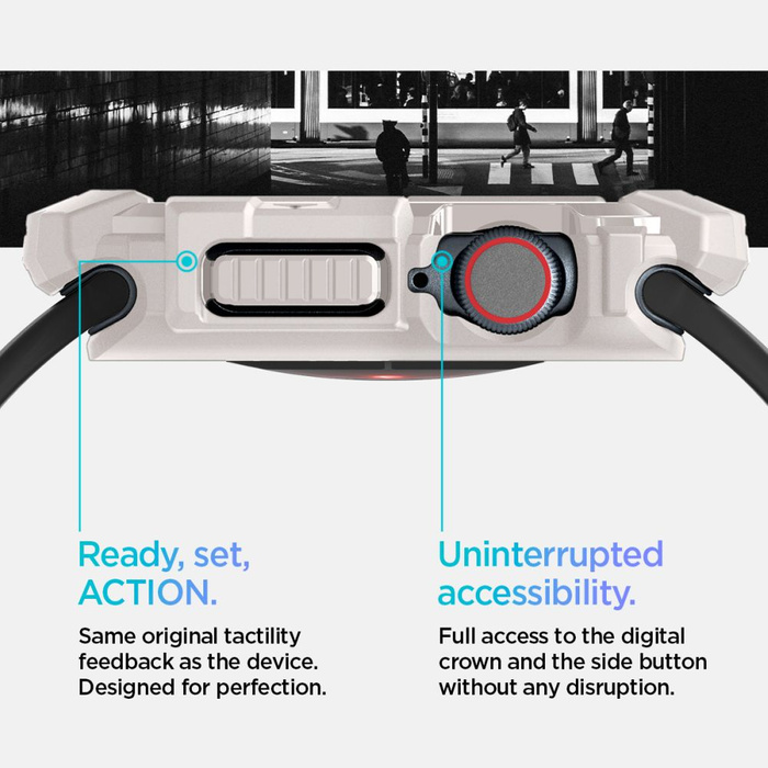 ETUI SPIGEN RUGGED ARMOR APPLE WATCH 10 (46 MM) DUNE BEIGE