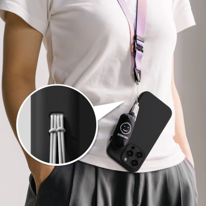 Etui RINGKE SILICONE MAGNETIC MAGSAFE IPHONE 16 PRO MAX BLACK