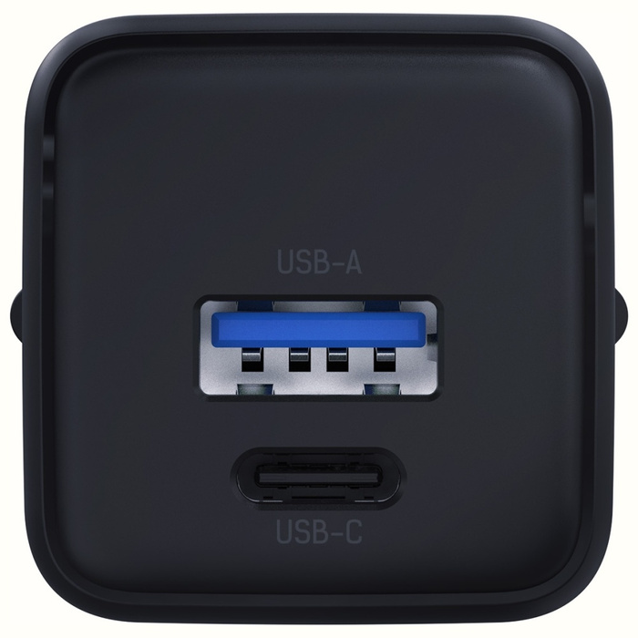 Ładowarka sieciowa 3MK Hyper GaN Charger 20W 1xUSB-A 1XUSB-C PD QC4+ czarny