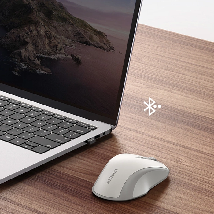 Myszka bezprzewodowa UGREEN MU101 2.4G (Biała)