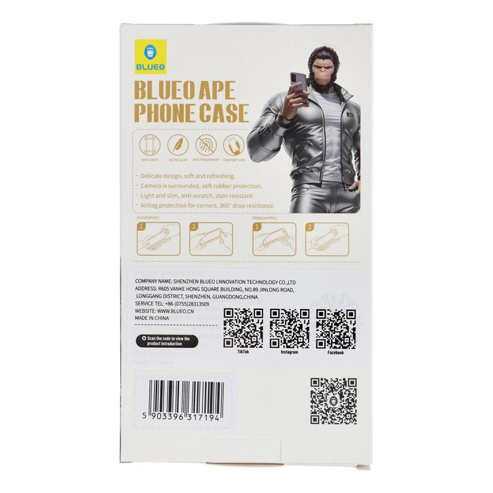 BLUEO APE Phone Case - Apple iPhone 16 Pro Max czarny