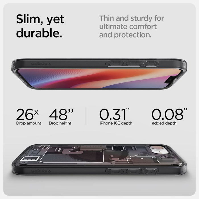 ETUI SPIGEN IPHONE 16E ULTRA HYBRID MAG MAGSAFE ZERO ONE CZARNE 