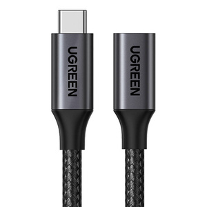 Kabel USB 3.2 Ugreen US372 męski USB-C do żeński USB-C Gen2 0,5m (czarny)